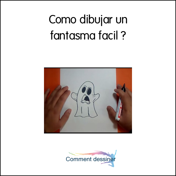 Como dibujar un fantasma facil